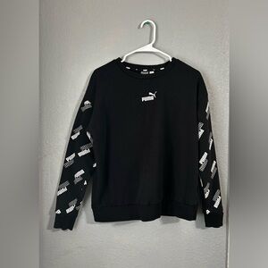 Puma womens Black Crewneck Sweater